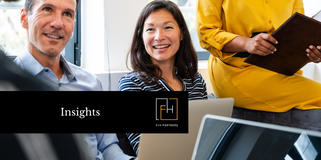 F+H Partners Insights: A group of professionals sit in a meeting